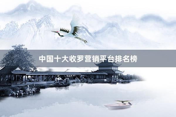 中国十大收罗营销平台排名榜